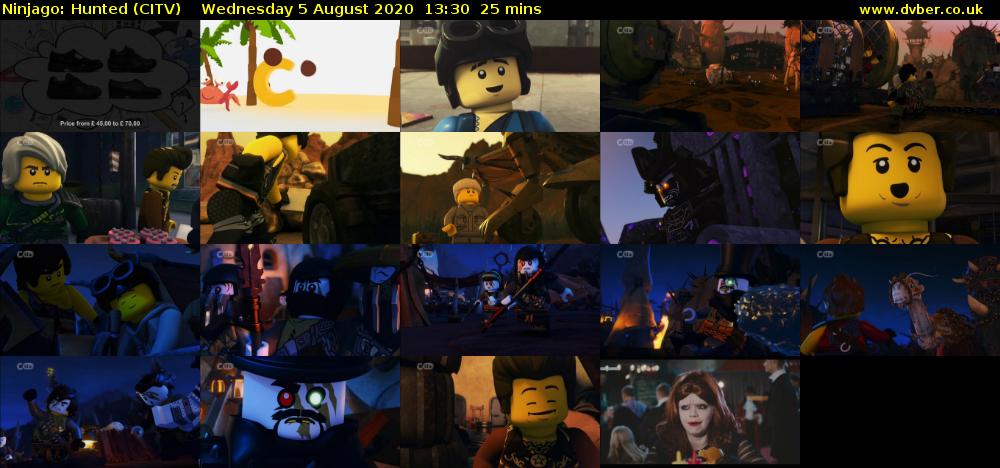Ninjago: Hunted (CITV) Wednesday 5 August 2020 13:30 - 13:55