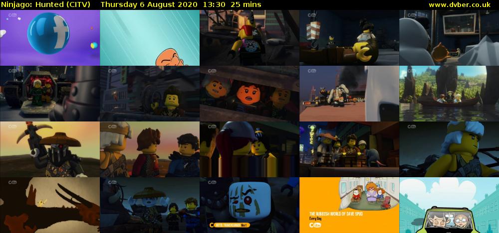 Ninjago: Hunted (CITV) Thursday 6 August 2020 13:30 - 13:55
