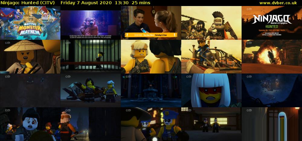 Ninjago: Hunted (CITV) Friday 7 August 2020 13:30 - 13:55