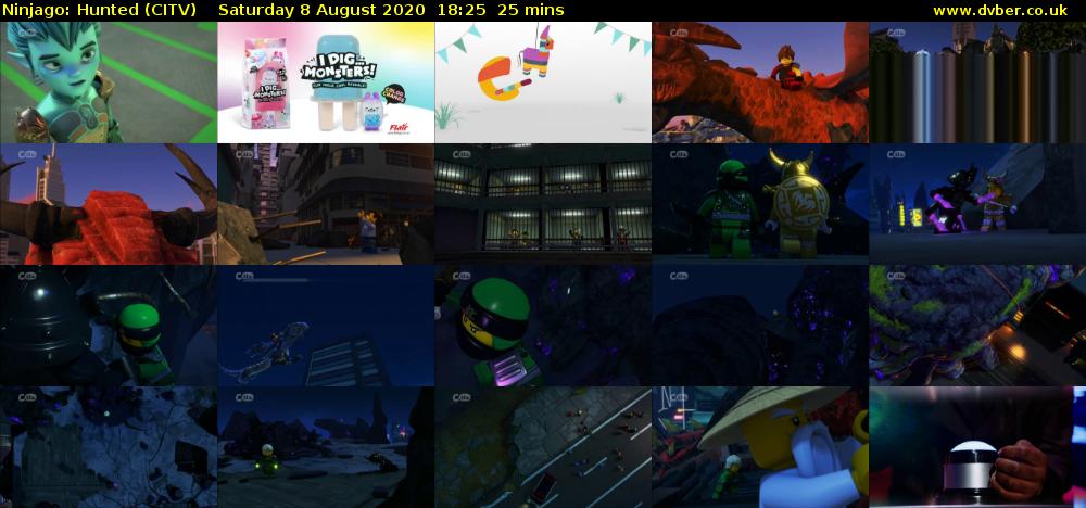 Ninjago: Hunted (CITV) Saturday 8 August 2020 18:25 - 18:50