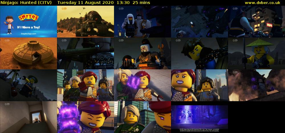 Ninjago: Hunted (CITV) Tuesday 11 August 2020 13:30 - 13:55