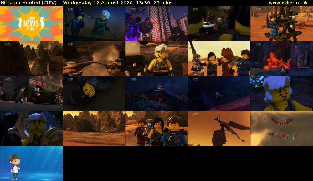 Ninjago: Hunted (CITV) Wednesday 12 August 2020 13:30 - 13:55