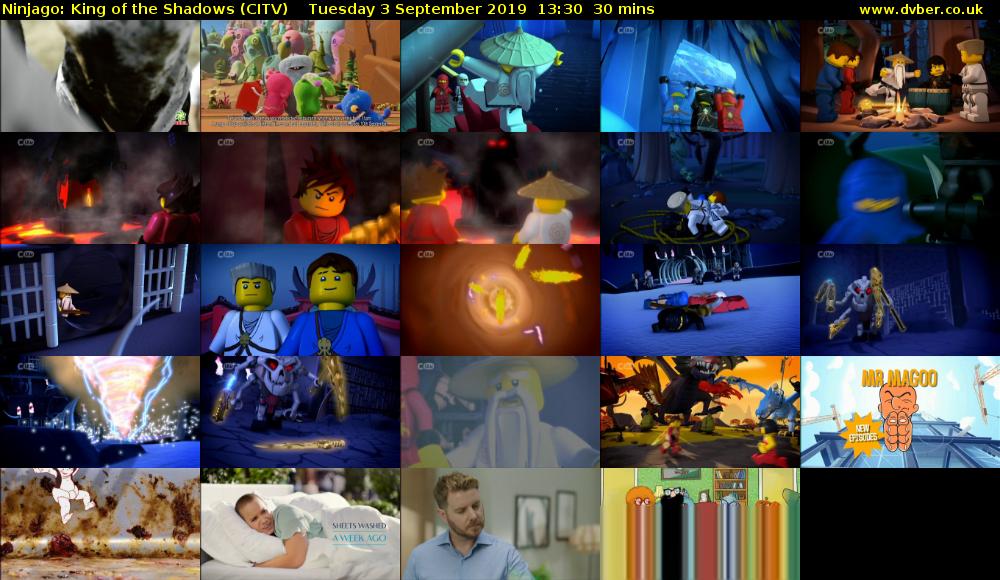 Ninjago: King of the Shadows (CITV) Tuesday 3 September 2019 13:30 - 14:00