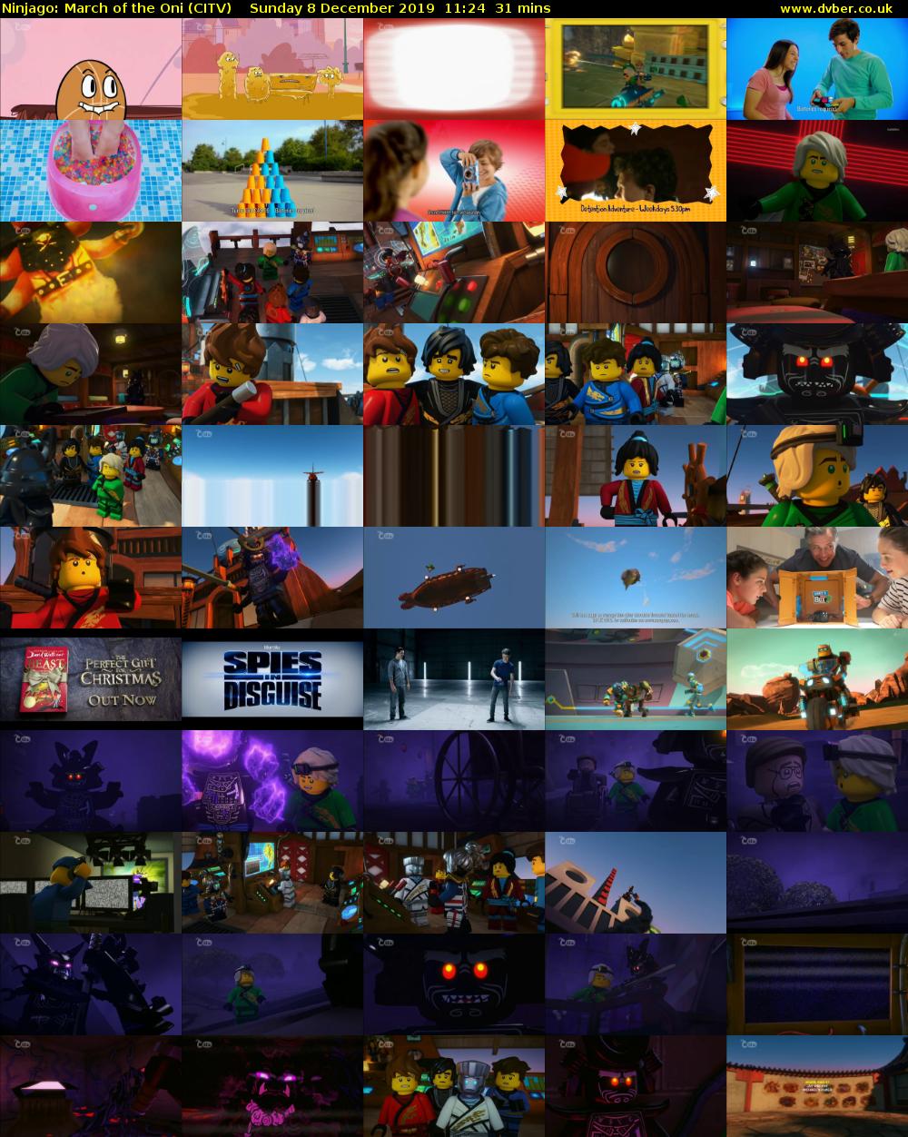 Ninjago: March of the Oni (CITV) Sunday 8 December 2019 11:24 - 11:55