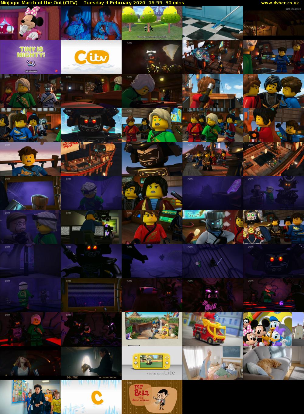 Ninjago: March of the Oni (CITV) Tuesday 4 February 2020 06:55 - 07:25