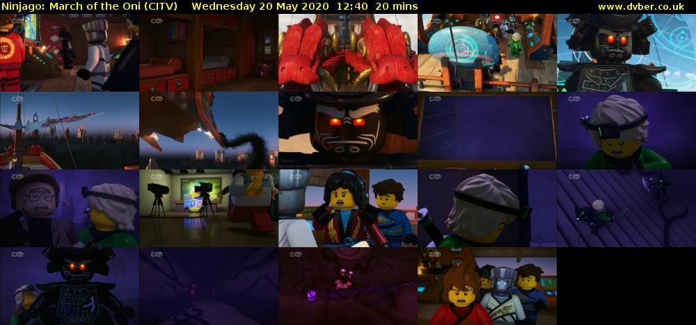 Ninjago: March of the Oni (CITV) Wednesday 20 May 2020 12:40 - 13:00