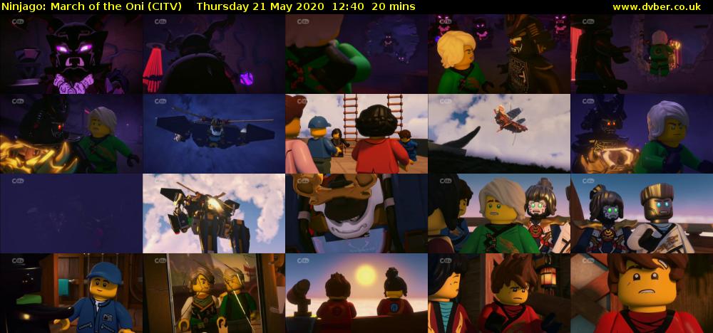 Ninjago: March of the Oni (CITV) Thursday 21 May 2020 12:40 - 13:00
