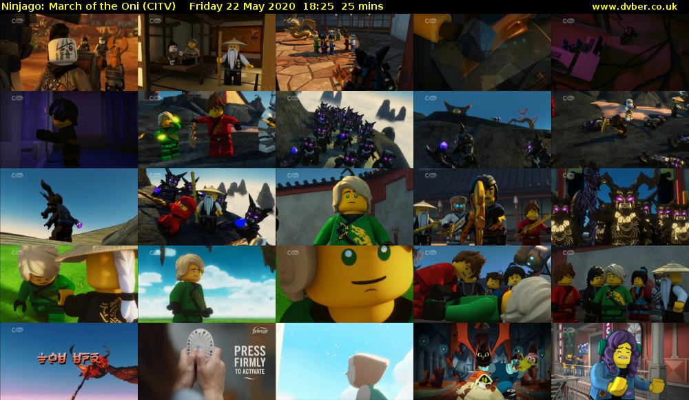 Ninjago: March of the Oni (CITV) Friday 22 May 2020 18:25 - 18:50