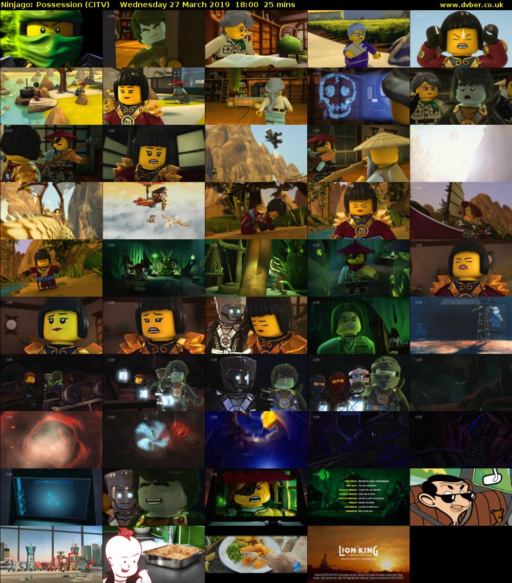 Ninjago: Possession (CITV) Wednesday 27 March 2019 18:00 - 18:25