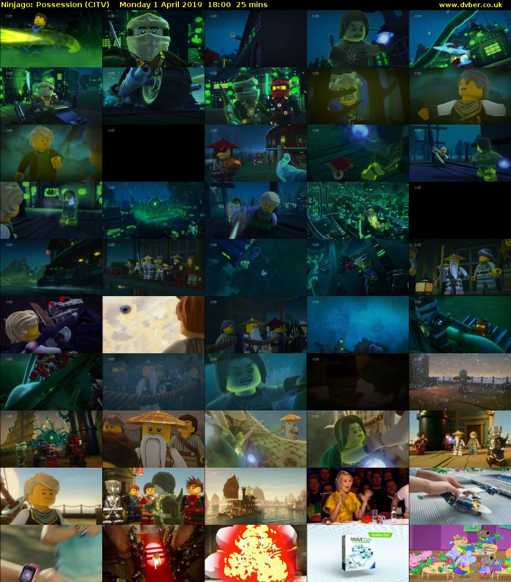 Ninjago: Possession (CITV) Monday 1 April 2019 18:00 - 18:25