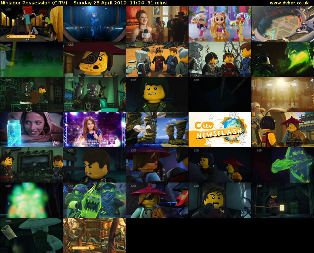 Ninjago: Possession (CITV) Sunday 28 April 2019 11:24 - 11:55