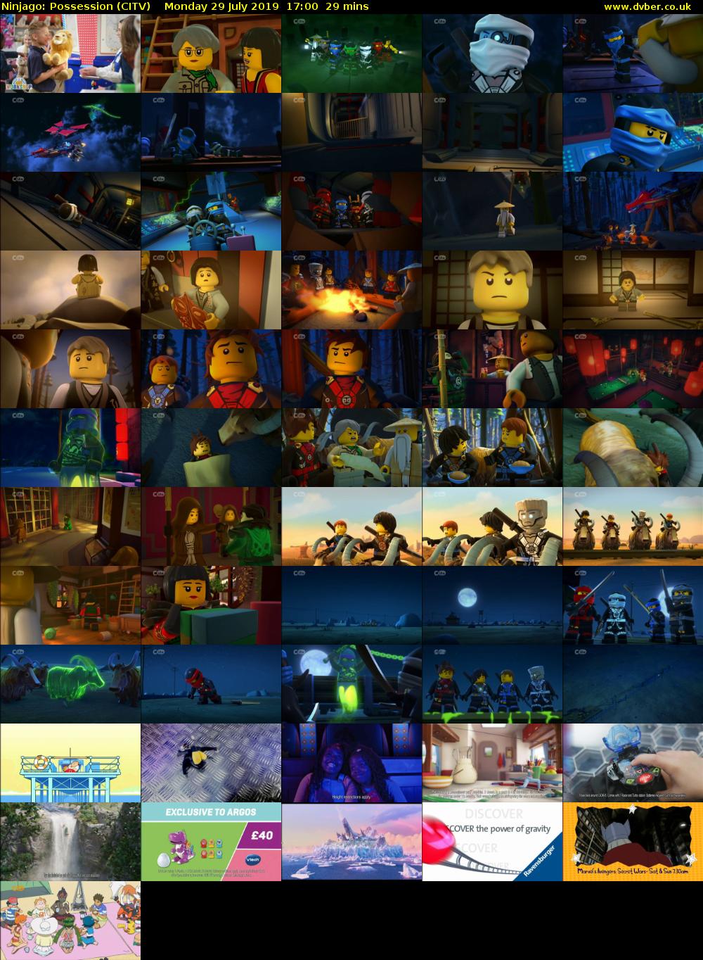 Ninjago: Possession (CITV) Monday 29 July 2019 17:00 - 17:29