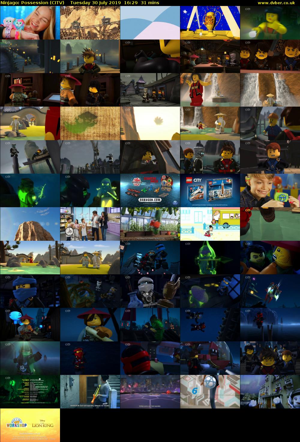 Ninjago: Possession (CITV) Tuesday 30 July 2019 16:29 - 17:00