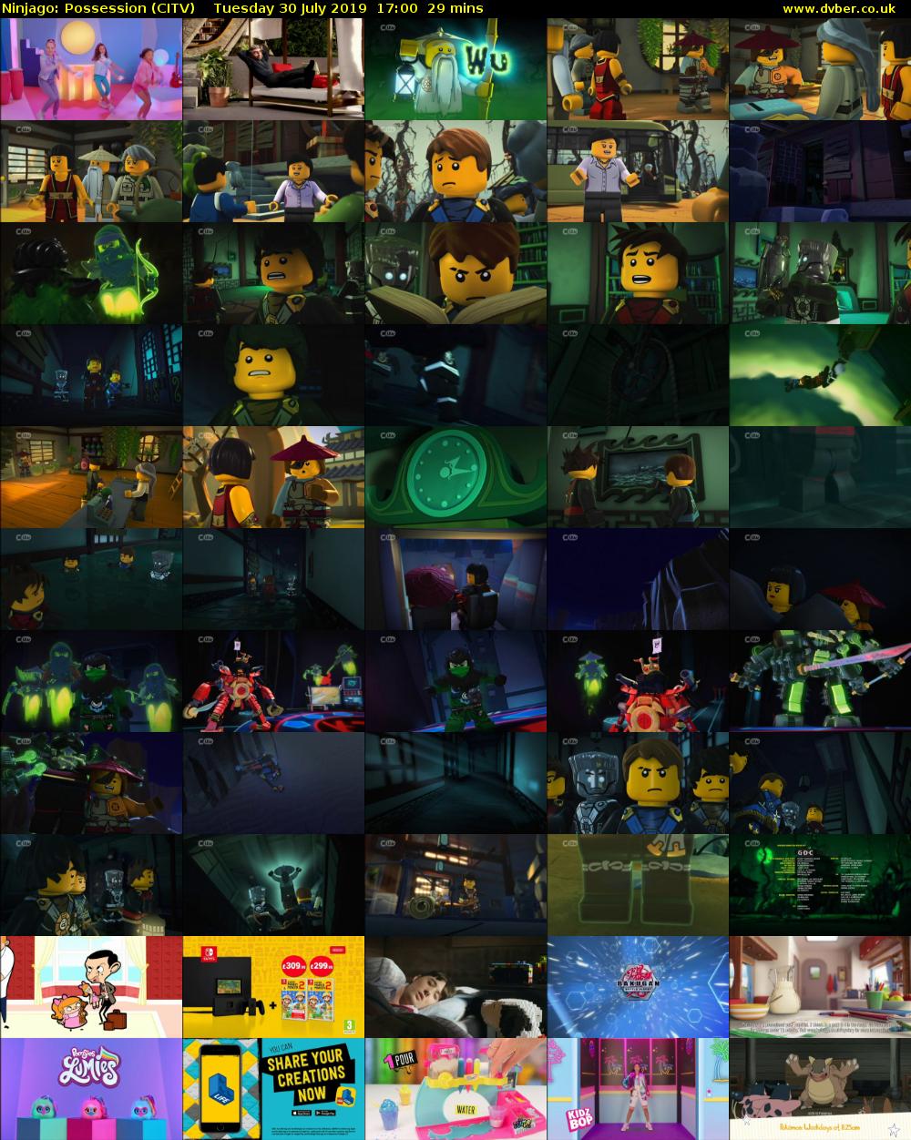 Ninjago: Possession (CITV) Tuesday 30 July 2019 17:00 - 17:29