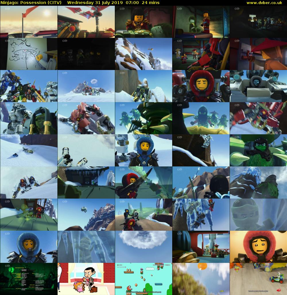 Ninjago: Possession (CITV) Wednesday 31 July 2019 07:00 - 07:24
