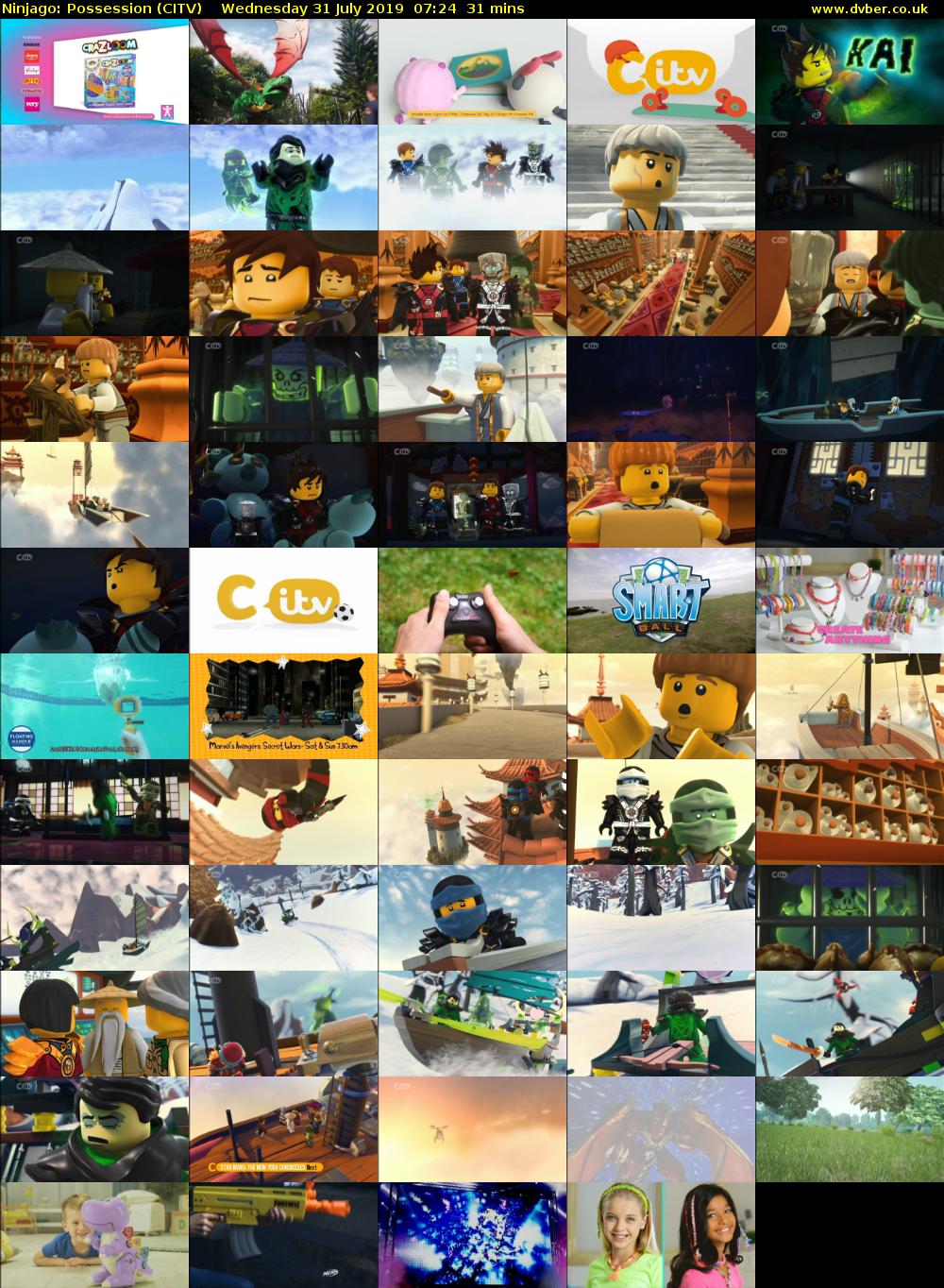 Ninjago: Possession (CITV) Wednesday 31 July 2019 07:24 - 07:55