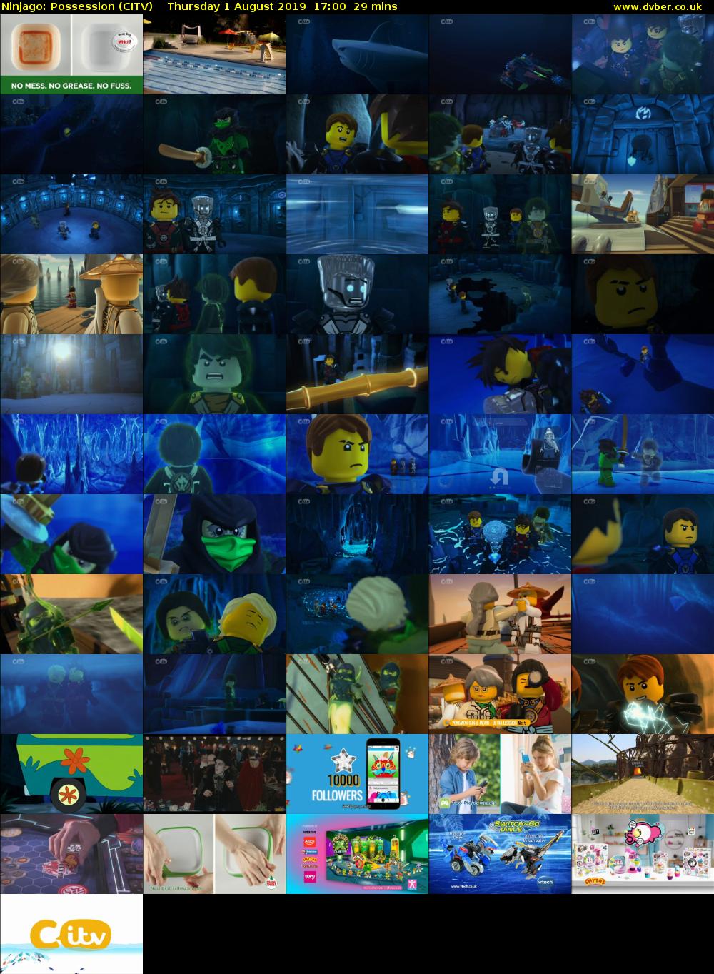 Ninjago: Possession (CITV) Thursday 1 August 2019 17:00 - 17:29