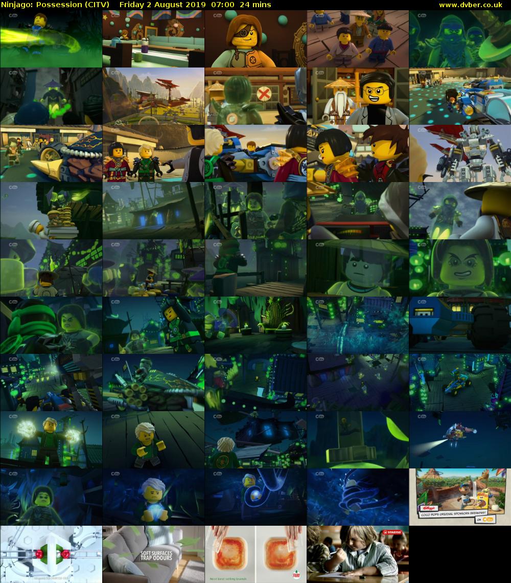 Ninjago: Possession (CITV) Friday 2 August 2019 07:00 - 07:24