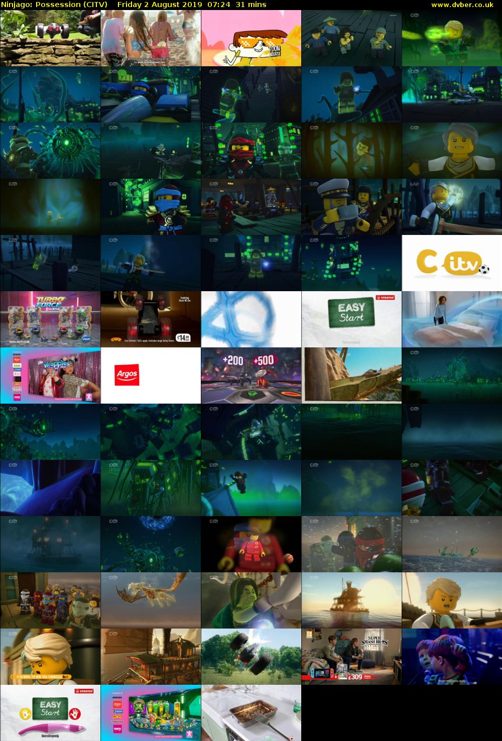 Ninjago: Possession (CITV) Friday 2 August 2019 07:24 - 07:55