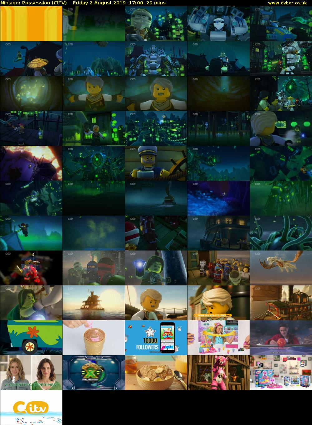 Ninjago: Possession (CITV) Friday 2 August 2019 17:00 - 17:29