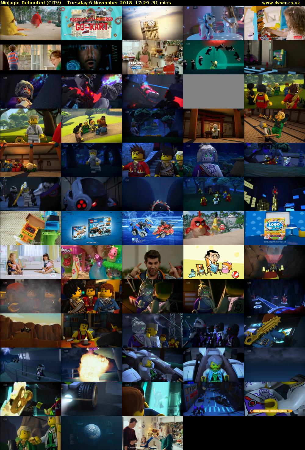 Ninjago: Rebooted (CITV) Tuesday 6 November 2018 17:29 - 18:00