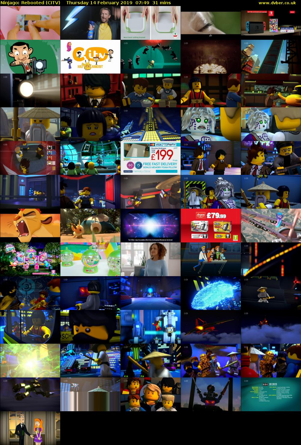Ninjago: Rebooted (CITV) Thursday 14 February 2019 07:49 - 08:20