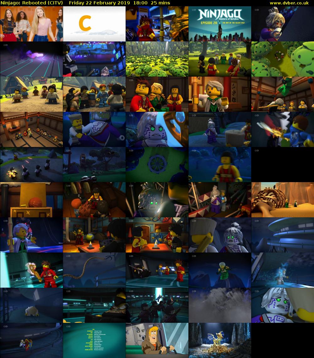 Ninjago: Rebooted (CITV) Friday 22 February 2019 18:00 - 18:25