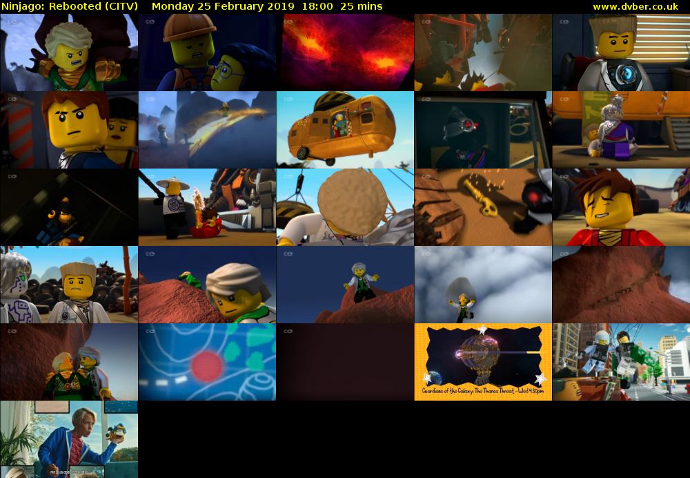 Ninjago: Rebooted (CITV) Monday 25 February 2019 18:00 - 18:25