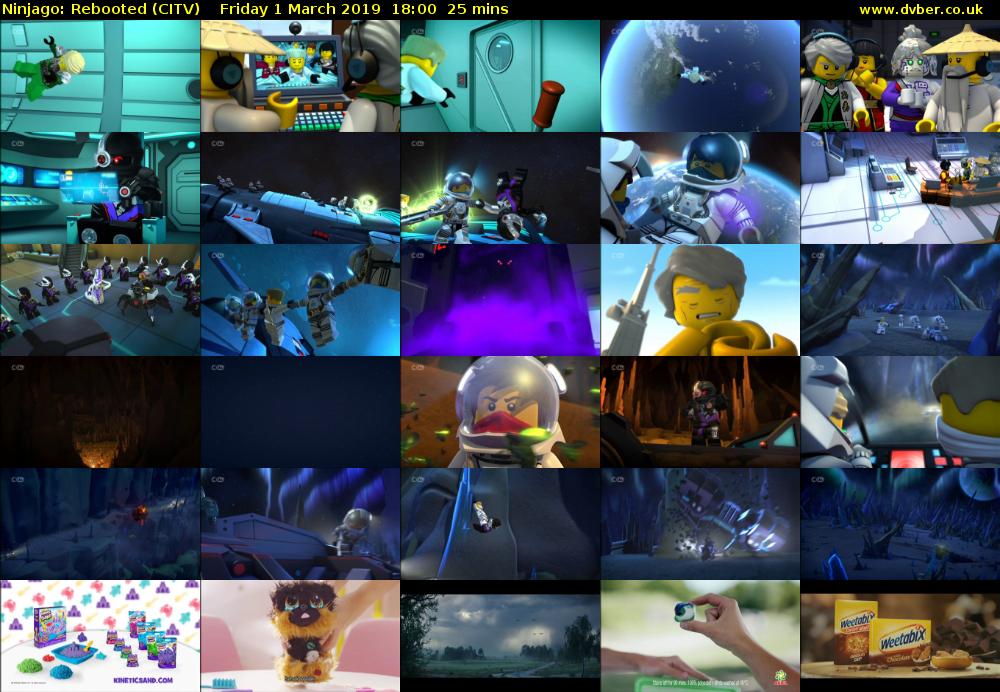 Ninjago: Rebooted (CITV) Friday 1 March 2019 18:00 - 18:25