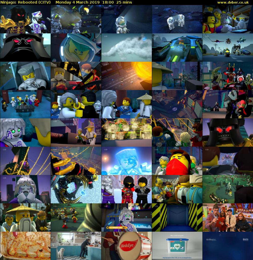 Ninjago: Rebooted (CITV) Monday 4 March 2019 18:00 - 18:25