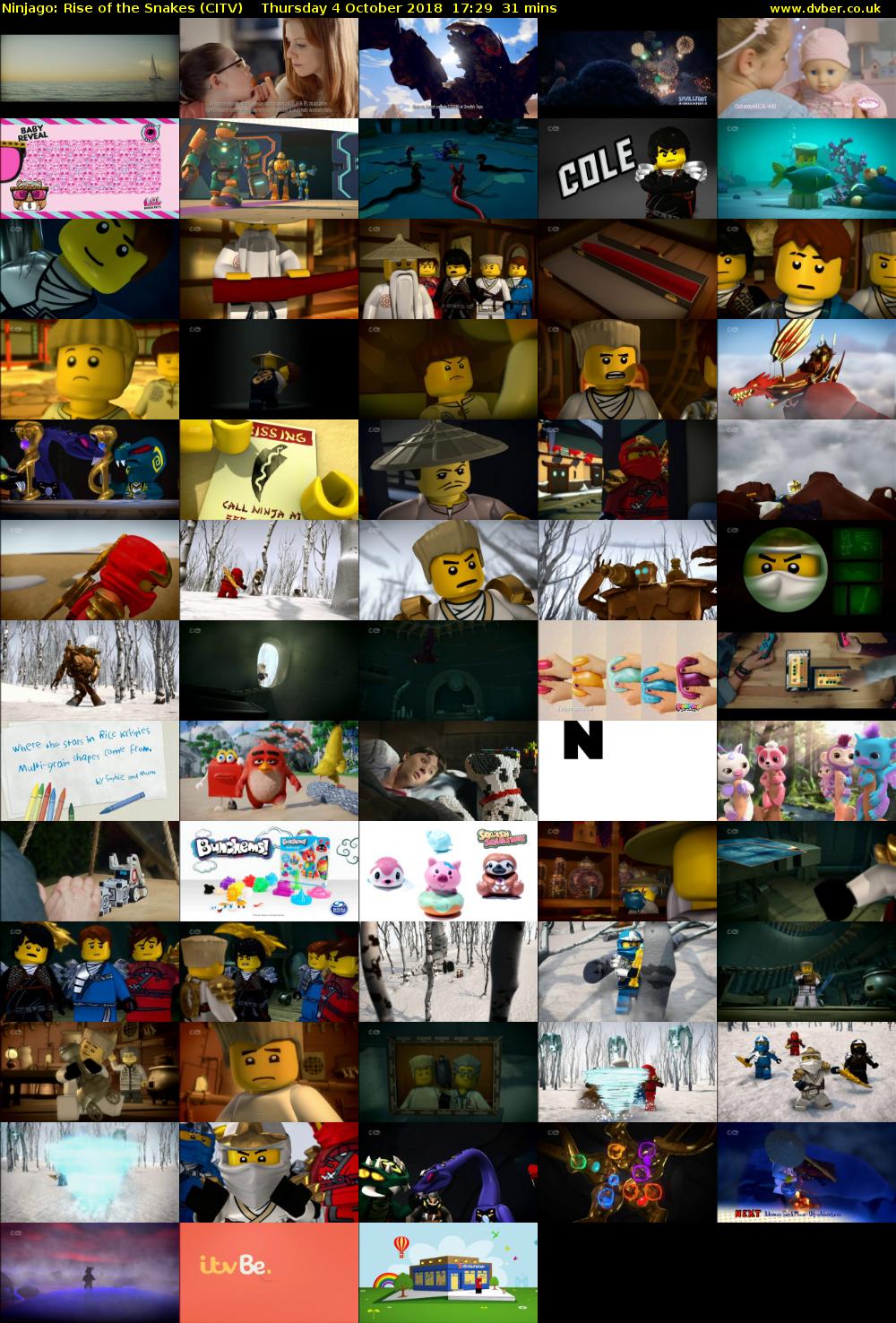 Ninjago: Rise of the Snakes (CITV) Thursday 4 October 2018 17:29 - 18:00