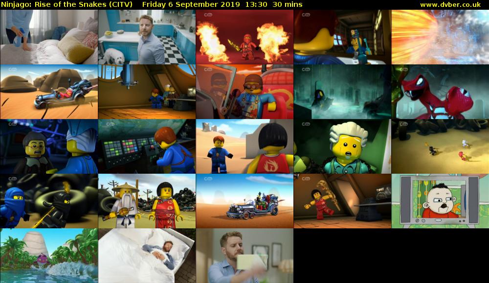 Ninjago: Rise of the Snakes (CITV) Friday 6 September 2019 13:30 - 14:00