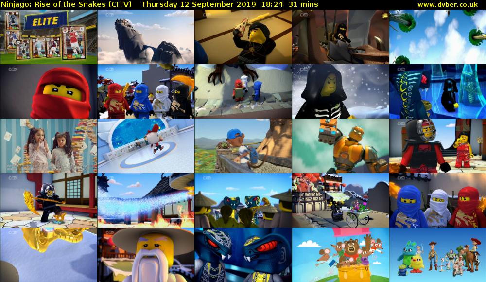 Ninjago: Rise of the Snakes (CITV) Thursday 12 September 2019 18:24 - 18:55