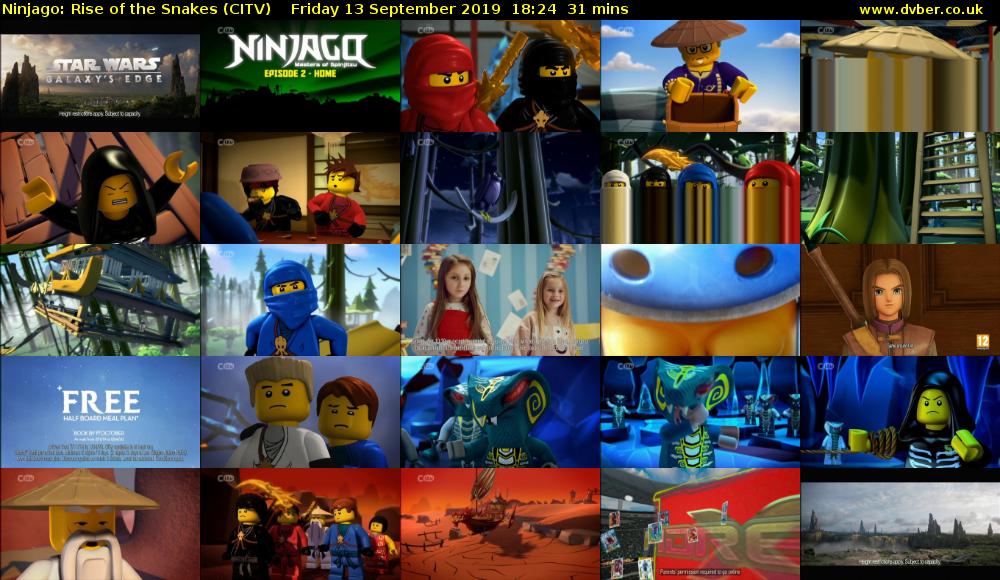 Ninjago: Rise of the Snakes (CITV) Friday 13 September 2019 18:24 - 18:55