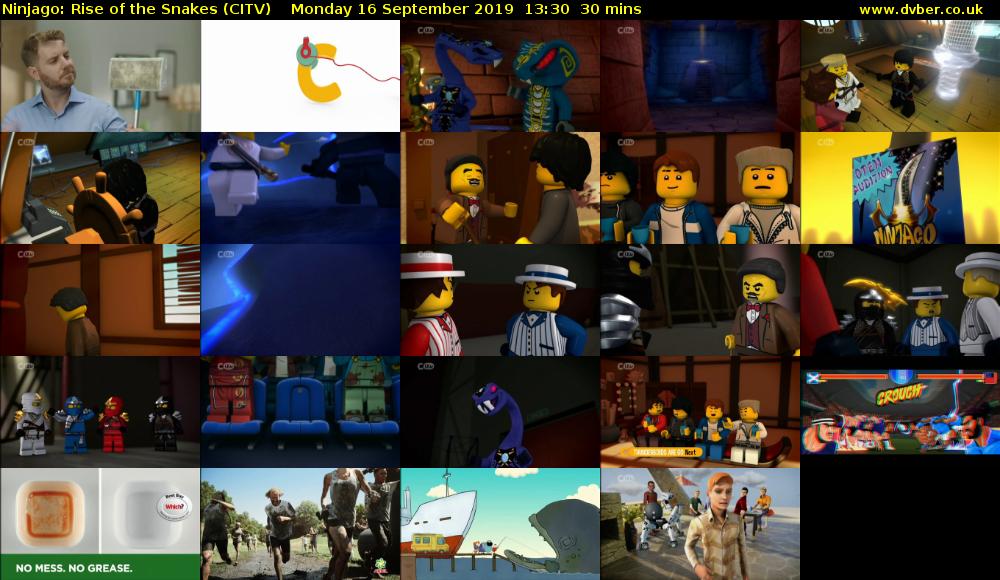 Ninjago: Rise of the Snakes (CITV) Monday 16 September 2019 13:30 - 14:00