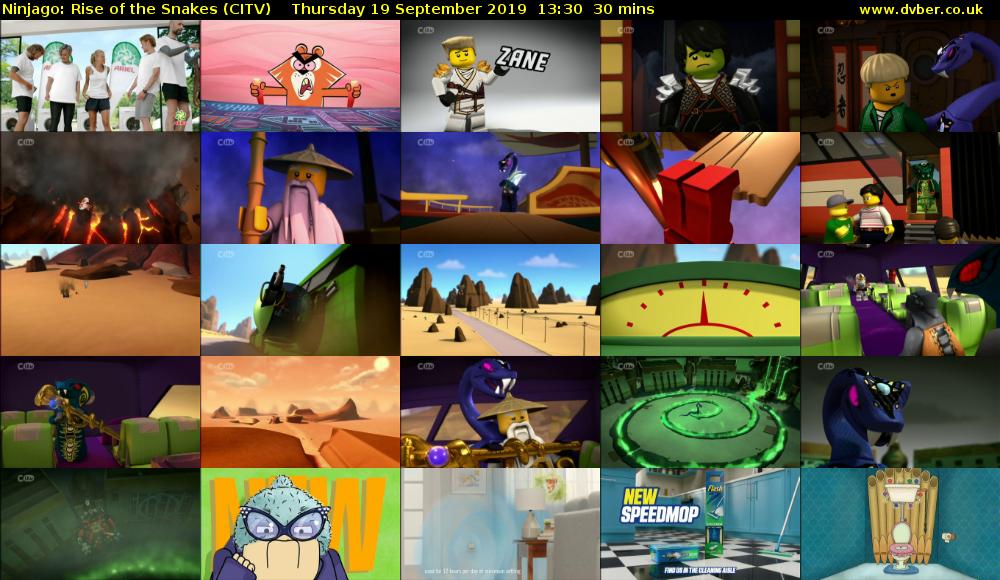 Ninjago: Rise of the Snakes (CITV) Thursday 19 September 2019 13:30 - 14:00
