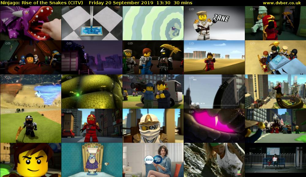 Ninjago: Rise of the Snakes (CITV) Friday 20 September 2019 13:30 - 14:00