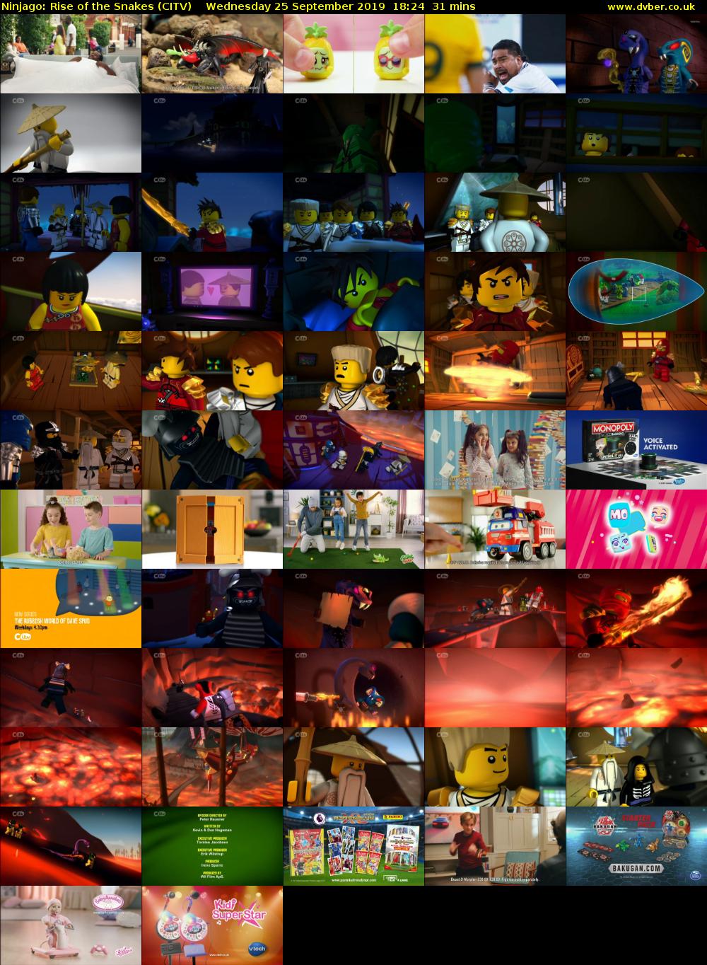 Ninjago: Rise of the Snakes (CITV) Wednesday 25 September 2019 18:24 - 18:55