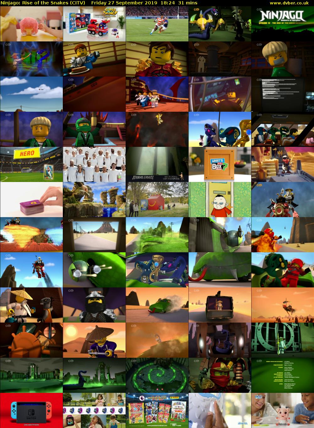 Ninjago: Rise of the Snakes (CITV) Friday 27 September 2019 18:24 - 18:55