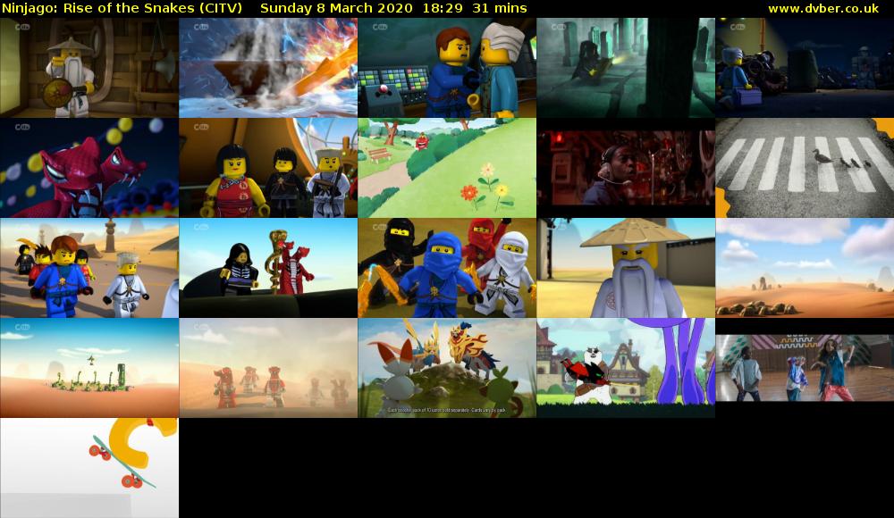 Ninjago: Rise of the Snakes (CITV) Sunday 8 March 2020 18:29 - 19:00