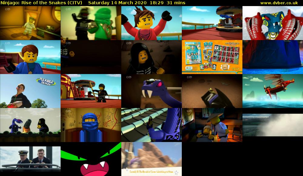 Ninjago: Rise of the Snakes (CITV) Saturday 14 March 2020 18:29 - 19:00