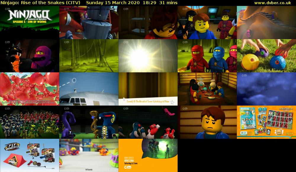 Ninjago: Rise of the Snakes (CITV) Sunday 15 March 2020 18:29 - 19:00