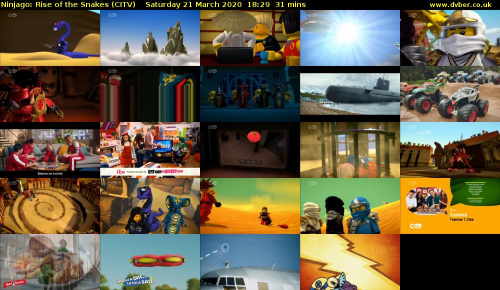 Ninjago: Rise of the Snakes (CITV) Saturday 21 March 2020 18:29 - 19:00