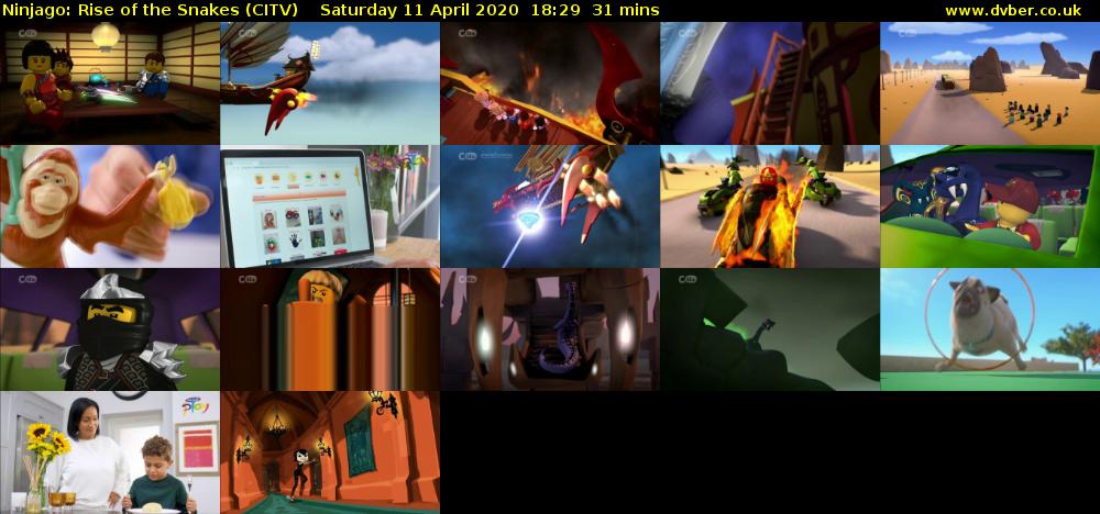 Ninjago: Rise of the Snakes (CITV) Saturday 11 April 2020 18:29 - 19:00