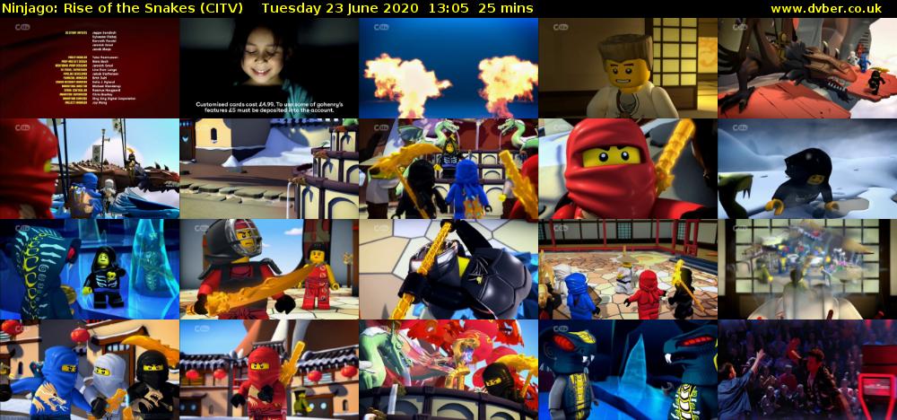Ninjago: Rise of the Snakes (CITV) Tuesday 23 June 2020 13:05 - 13:30