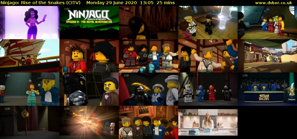 Ninjago: Rise of the Snakes (CITV) Monday 29 June 2020 13:05 - 13:30