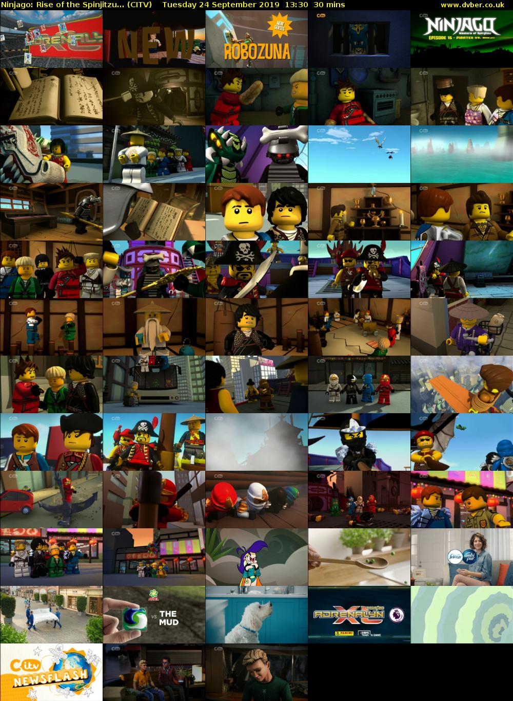 Ninjago: Rise of the Spinjitzu... (CITV) Tuesday 24 September 2019 13:30 - 14:00