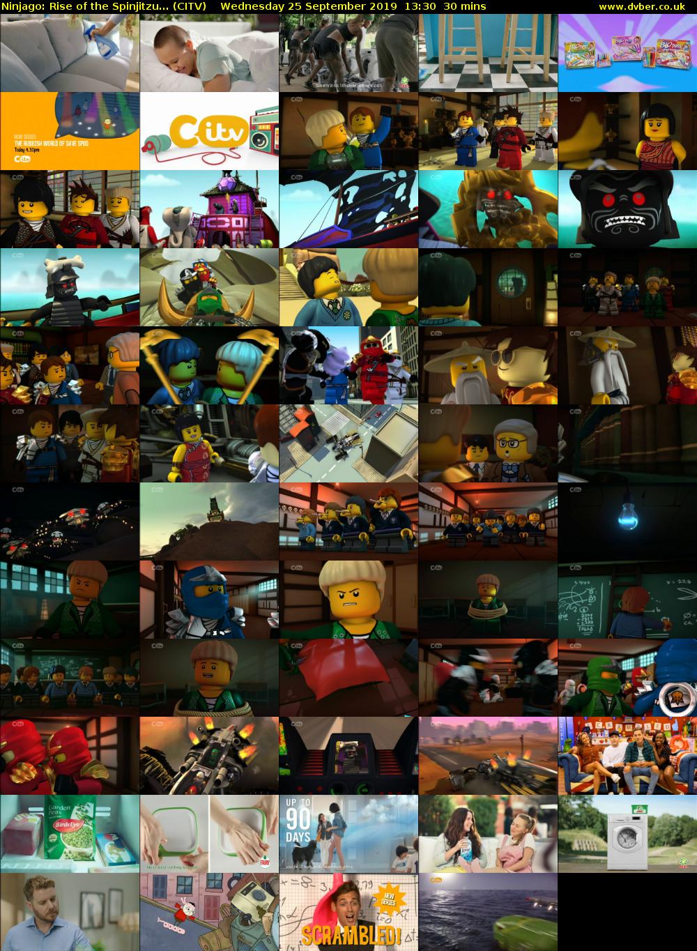 Ninjago: Rise of the Spinjitzu... (CITV) Wednesday 25 September 2019 13:30 - 14:00