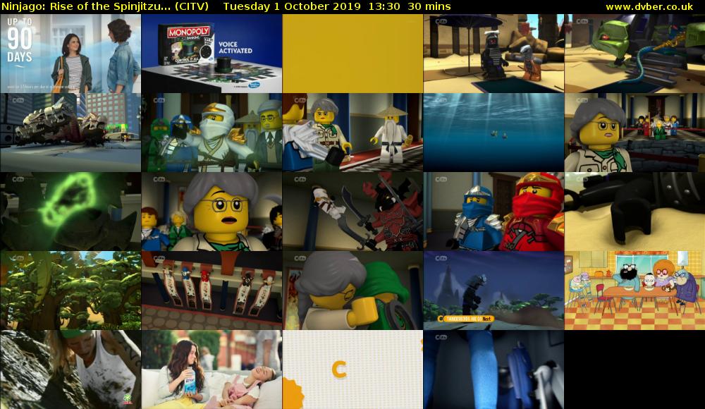 Ninjago: Rise of the Spinjitzu... (CITV) Tuesday 1 October 2019 13:30 - 14:00