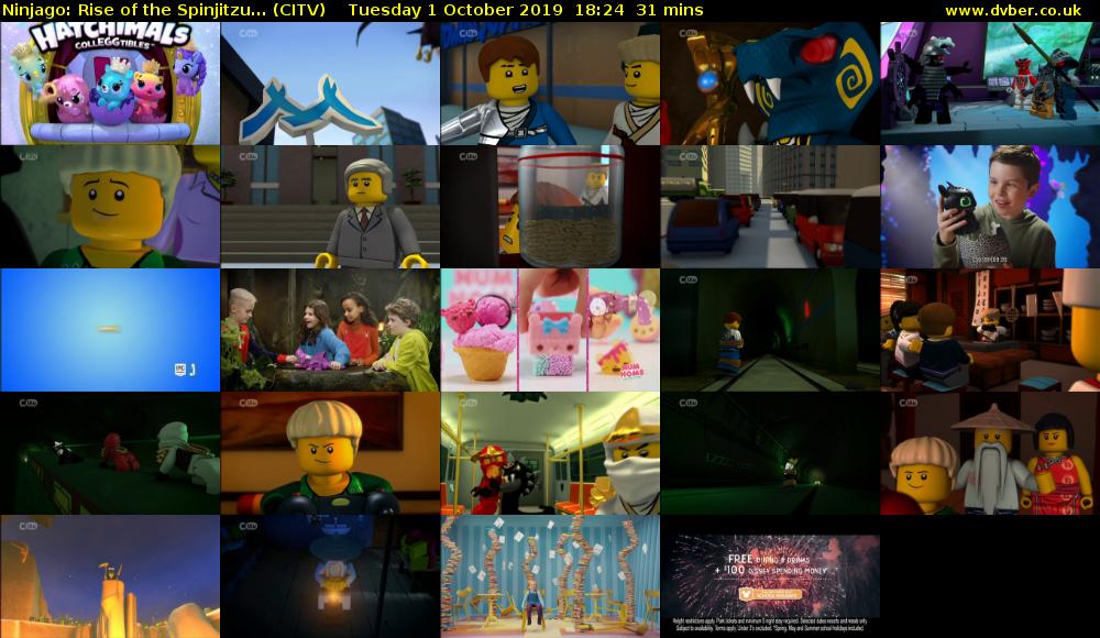 Ninjago: Rise of the Spinjitzu... (CITV) Tuesday 1 October 2019 18:24 - 18:55